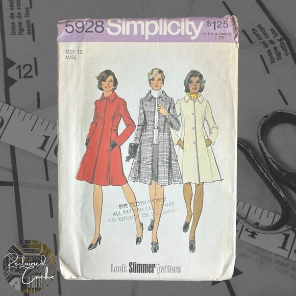 Simplicity 5928 Princess Coat Pattern - Size 12 - Picture 1 of 5